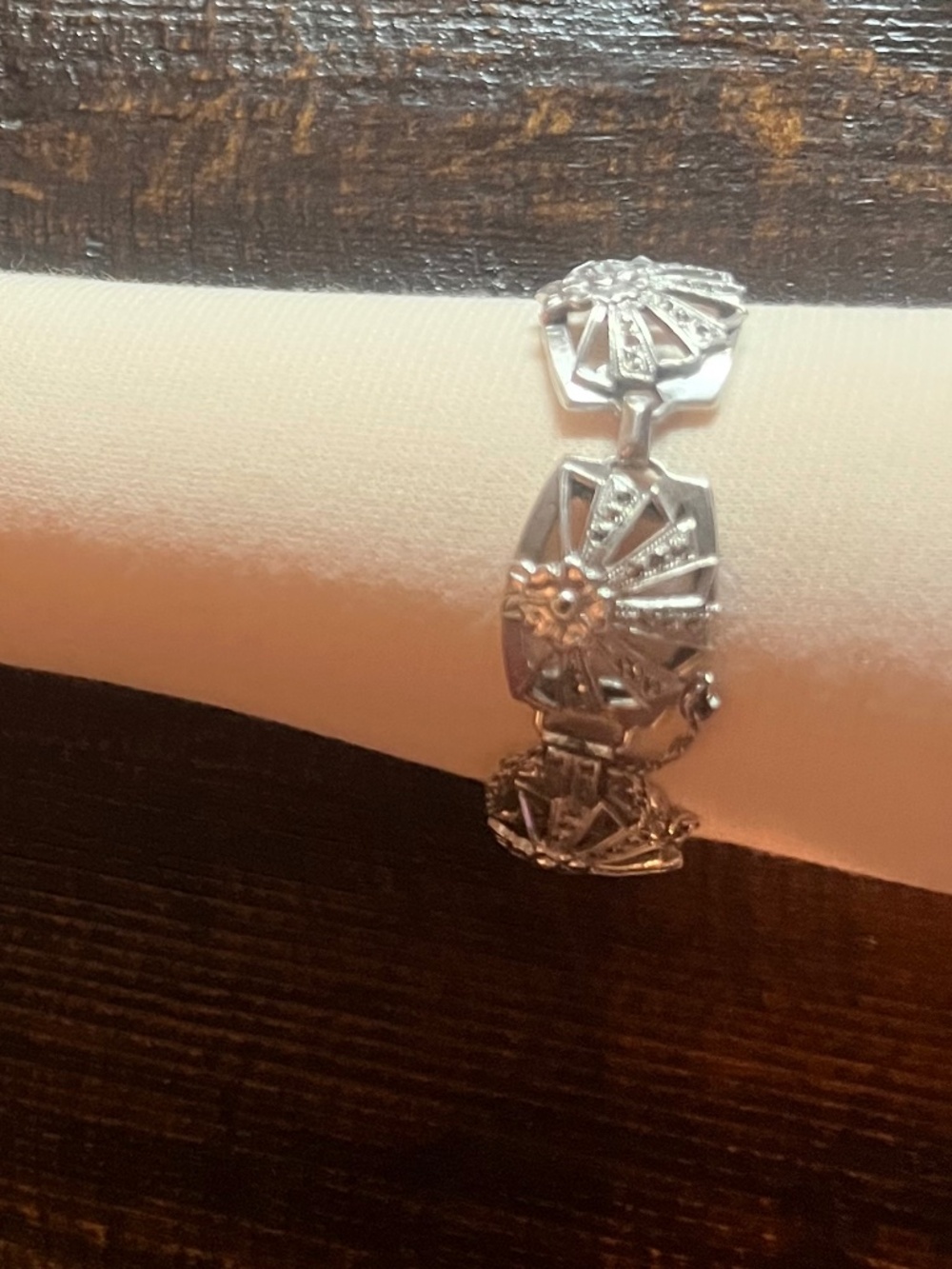 Vintage Artel Sterling Silver Marcasite Bracelet Art Deco Style